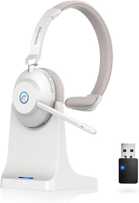 Vonztek Bluetooth Headset with Microphone, QCC Wireless Headphones -complete