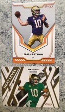 2024 Sage ow Sam Hartman 2 card SILVER parallel Lot #1 + #83 Next Level FREE Shp