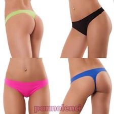 Women's Thong Basic Laser Cut Briefs Smooth Underwear Lingerie New HC-01