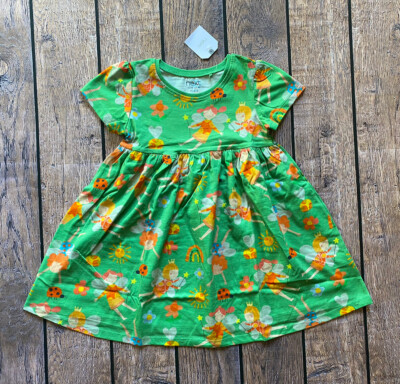 Toddler Girl Size 2-3 Years Next UK Green Fairy Print Short Sleeve Dress |  eBay