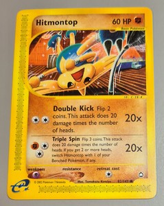 Hitmontop # 82/147 (Kapoera) Common aus Aquapolis 2003 Pokemon EN Mint Vintage