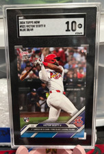 2024 Topps Now 521 Victor Scott II STL Cardinals RC 1st HR Blue #/49 SGC 10 GEM