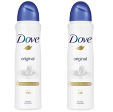 2 Pack Dove Original Anti Perspirant Deodorant Body Spray, 150ml (5.07 oz)