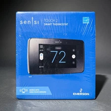 EMERSON Sensi Touch 2 Smart Thermostat, ST76U, Black, Alexa, Google, SmartThings