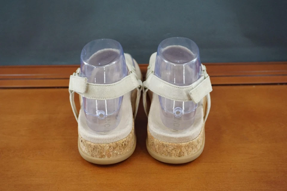 Vionic Kirra II Slingback Sandals Shoes Womens Size 8 Beige Cork Comfort Thong - Image 4 of 4