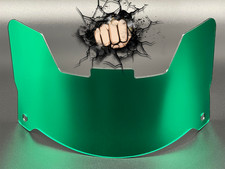 Visiera casco full size (solo display) replica/speed/flex compatibile verde cromato