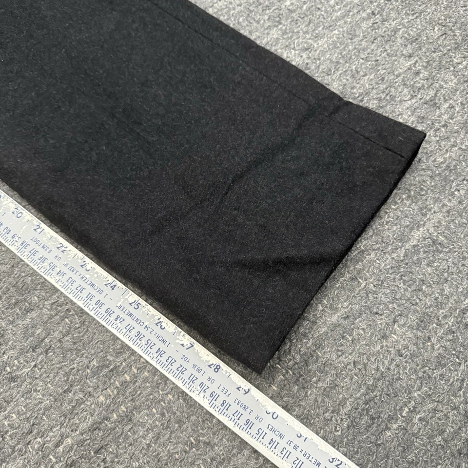 Vintage Lauren Ralph Lauren Pants Women 6 Gray Wool Angora Wide Leg Career Lined - Image 3 of 4