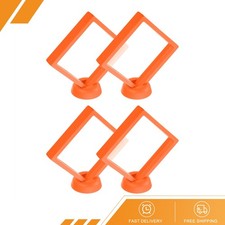 4pack 3D Floating Display Case 4.33"x4.33"x0.8" Frame Display Holder Orange