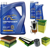 Mann Inspektionspaket 7L Mannol Defender 10W-40 FüR Mercedes W124 E 250 D S124