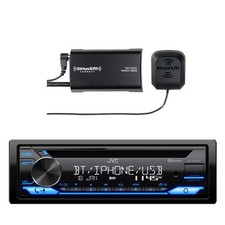 JVC Marine Bluetooth CD Receiver, Satellite Radio Connect Vehicle Tuner Kit