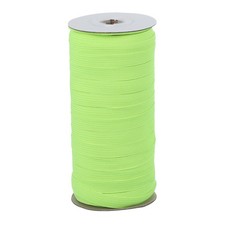 Elastic Bands 3/8 Inch x 50 Yards Stretch Flat Elastic Cord, Fluorescent Green