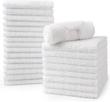 Microfiber Washcloths Towel Pack of 24, 12" X 12" Highly Absorbent and Soft Face