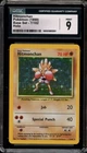Pokemon Hitmonchan Base Set Unlimited Holo Rare #7 CGC 9 Mint