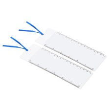 2 x Bookmark Magnifier with 6 Inch Ruler 3X Magnifying Sheet Page Magnifier Len