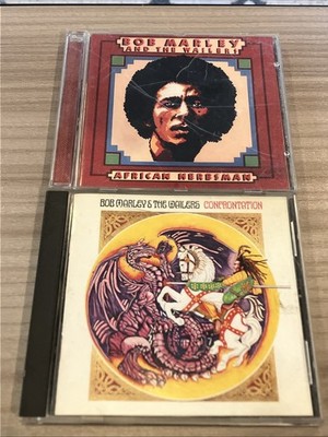 Lot Of 2 Bob Marley Wailers: African Herbsman & Confrontation CDs
