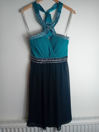 Ladies Little Mistress Jewel Halterkneck Dress Size 12 Y2k - Picture 4 of 12