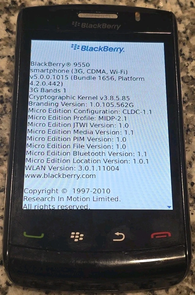 BLACKBERRY Storm 2, 9550, TOUCH Screen, RIM, Verizon, Unlocked, Web, 3G/2G, 🔥 - Image 2 of 4