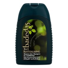 Badedas Revitalising Shower Gel, Shampoo & Conditioner 200ml (PACK OF 2) 