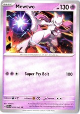 Mewtwo Stellar Crown 059/142 Pokémon TCG Psychic Type SV07
