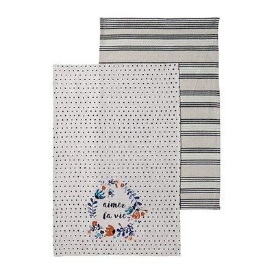 Ladelle Set Aus 2 Küchentüchern - Aimer La Vie - Tee/Küchentuch/Geschirrtuch