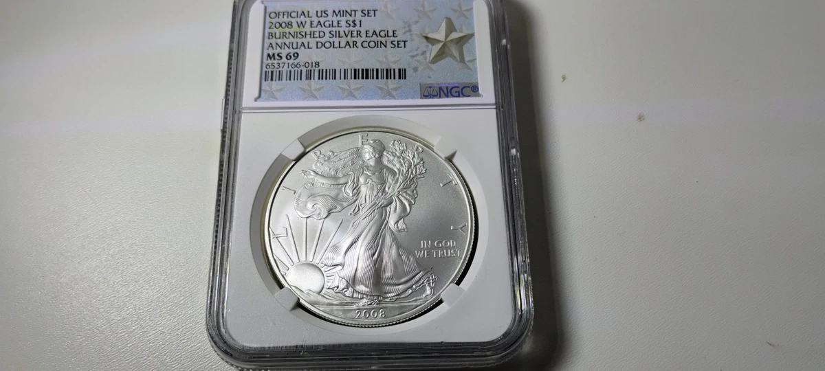 American Eagle MS 69 Graded 2008 Silver Bullion Coins for sale | eBay