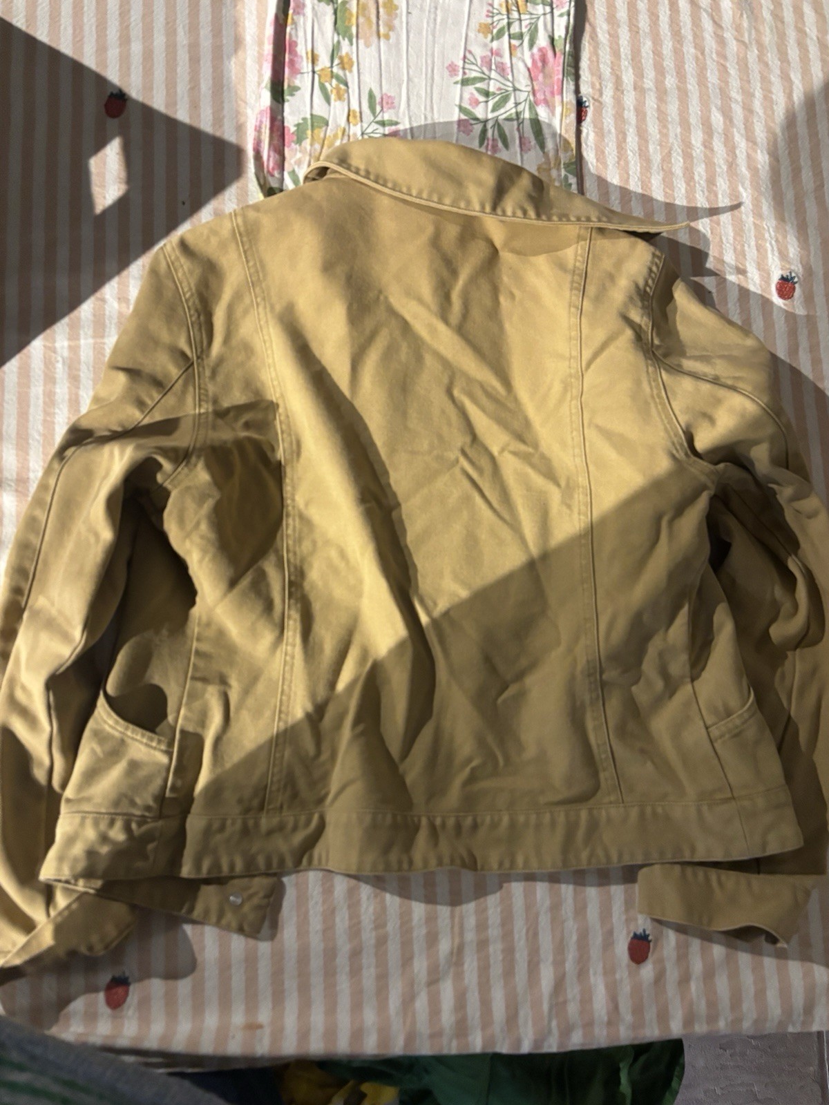 Toat Picture TOAST Ochre Yellow Cotton Chore Utility Casual Denim Style Worker ...