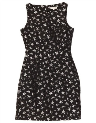 Warehouse Damen Etuikleid abstraktes Muster UK 8 Small schwarz DZ13