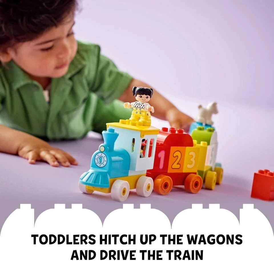 LEGO DUPLO Preschool Toy My First Number Train Colored Bricks Toddlers Playset - Image 4 of 4