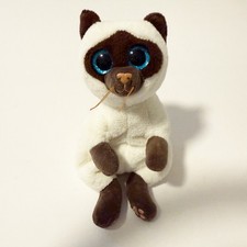 TY Beanie Bellies Miso Siamese Cat Plush Toy 7"