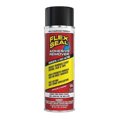 Flex Seal Adhesive Remover Spray, Heavy Duty Multi-Surface Residue Cleaner for S