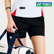 YONEX 26S/S Women's Badminton Woven Shorts Sports Training Pants Black 261PH006F