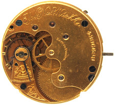 1891 ELGIN POCKET WATCH MOVEMENT 4286688 GRADE 94 6s 11j PS3 