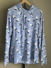 Polo Ralph Lauren Polo Bear Print Hoodie Mens L Island Nautical Pullover