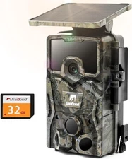 usogood 4k 48MP Trail Camera Solar Powered Trail Cam,Game Cameras,Waterproof