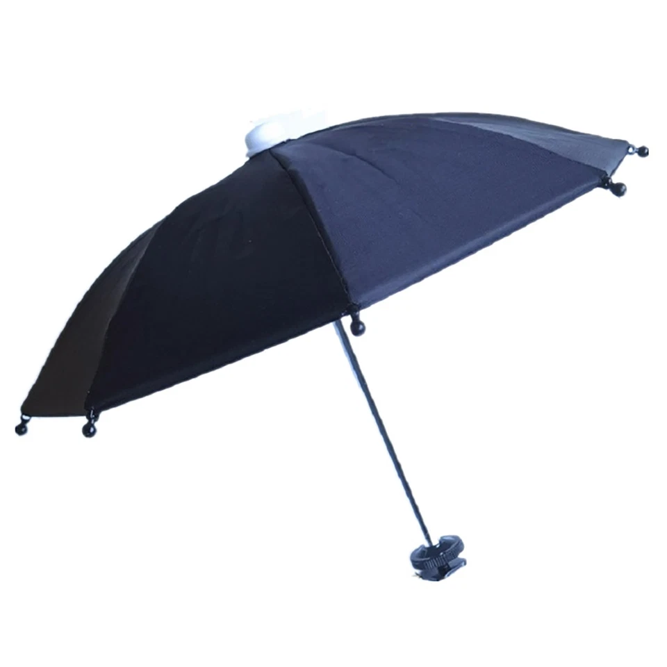Black DSLR Camera Mini Umbrella Parts Hot Shoe Cover Mount Sunshade Rain Day - Image 3 of 4