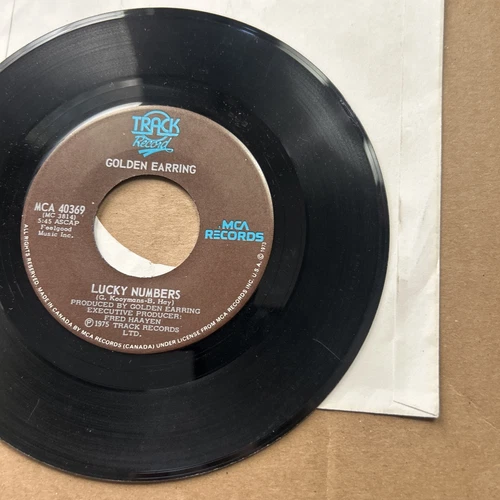 Golden Earring Lucky Numbers/ Ce Soir 1975 Track Record Mca 45 - Picture 2 of 4