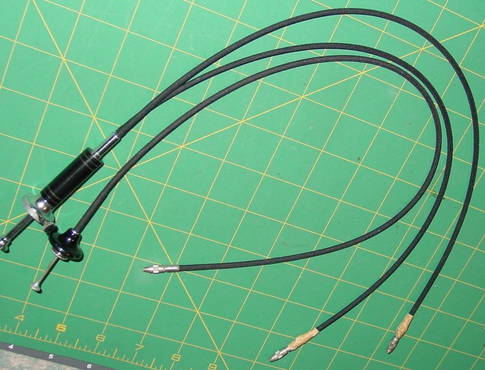 Lote misto de 2 gatilhos de liberação de cabo de obturador mecânico vintage para câmera Germay - Imagem 2 de 4