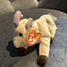 Ty - Beanie Babies - Goatee the Goat - With Tag - Teddy Collectible Toy baby new