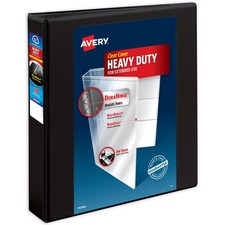 Avery Heavy-Duty Binder, 1.5" Slant Rings, Black 79097 ,New