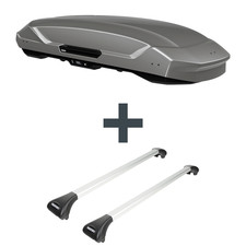 Dachbox Thule Motion 3 XXL + Dachträger Menabo Ariete für VW Sharan Typ 7N