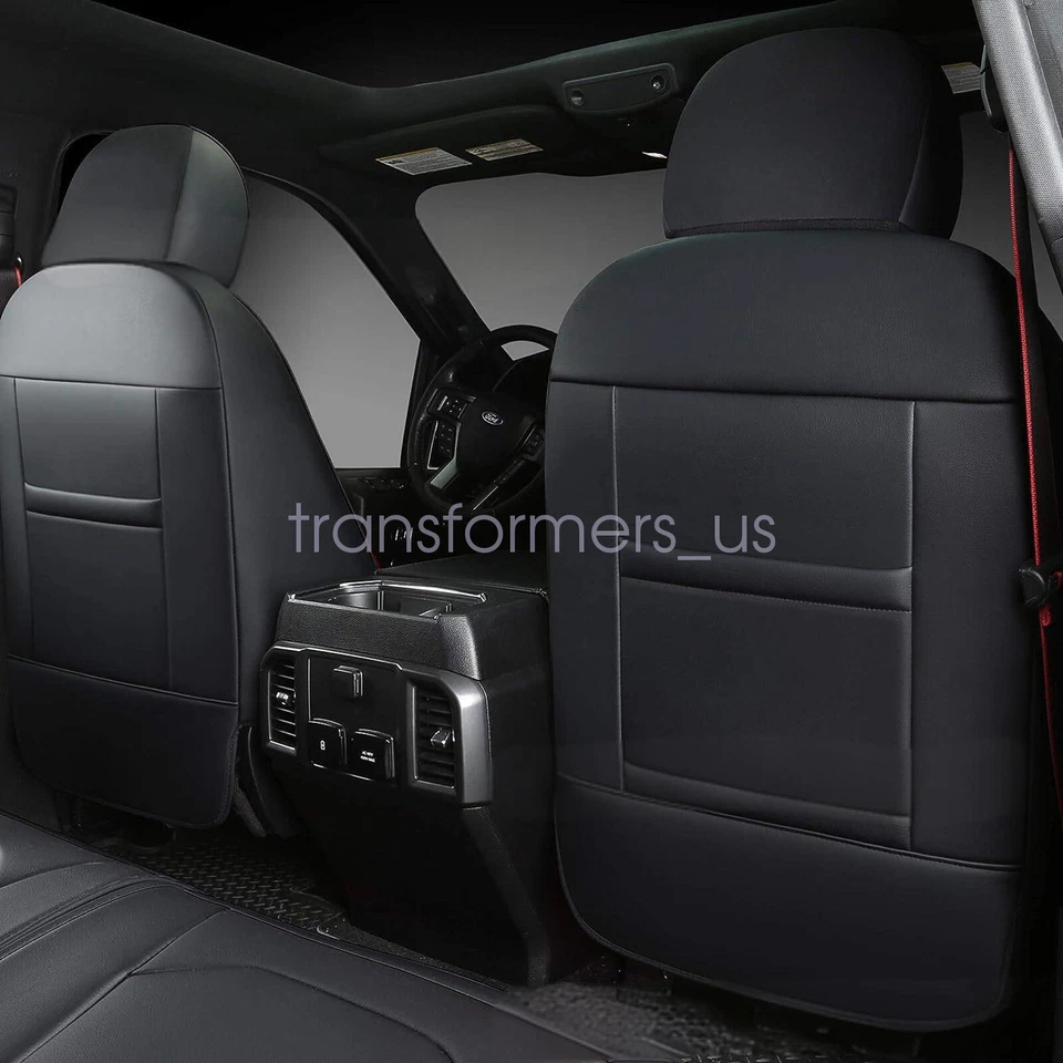 For 2017 to 2023 Ford F-250 F-350 Leather Car Seat Covers Full Set Front & Rear - Изображение 4 из 4