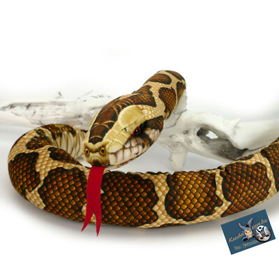 Tigerpython Kuscheltier Schlange Python 150 cm Plüschschlange Plüschtier ZÜNGLI 