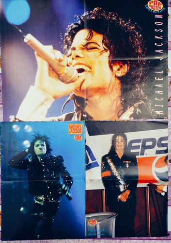 KONVOLUT 6 ALTE POSTER (3X DOPPELSEITIG) MICHAEL JACKSON POP POSTER SAMMLUNG - Bild 2 von 4