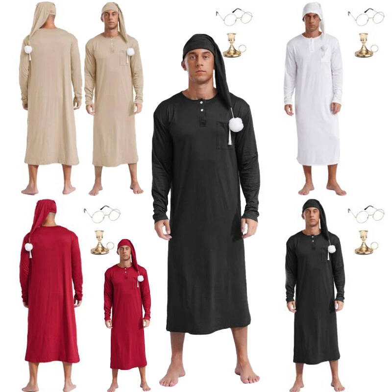 Hombres Bata Navidad Conjunto Pompón Ropa de Salón Ropa de Noche Ropa de Dormir Diaria Manga Larga Foto 4 de 4