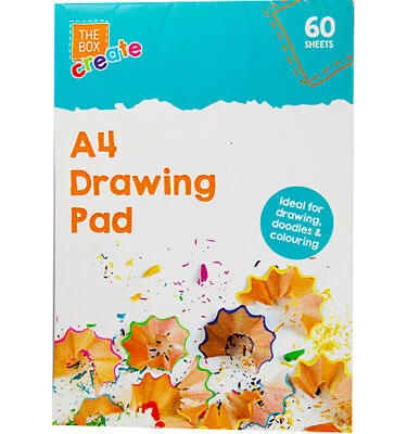 60 Sheets A4 Sketch Drawing Pad White Paper Artist Doodling Book Art Craft Kids