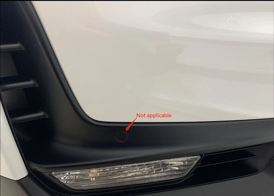 Carbon Fiber Style Front Fog Light Lamp Trim Cover For Honda Ridgeline 2021-2025 - Image 2 of 4