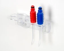 Oral Breeze | Red & Blue Replacement Tips | Water Flosser Irrigator Tips | Compa
