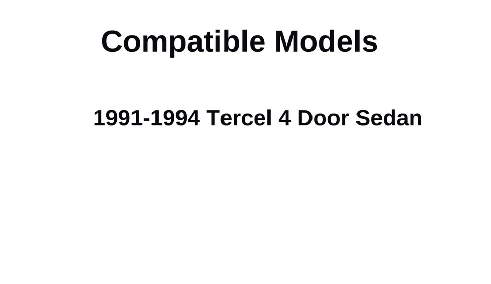 Fit 1991-1994 Toyota Tercel 4D Sedan Passenger Side Right Rear Vent Glass Window Foto 3 de 4