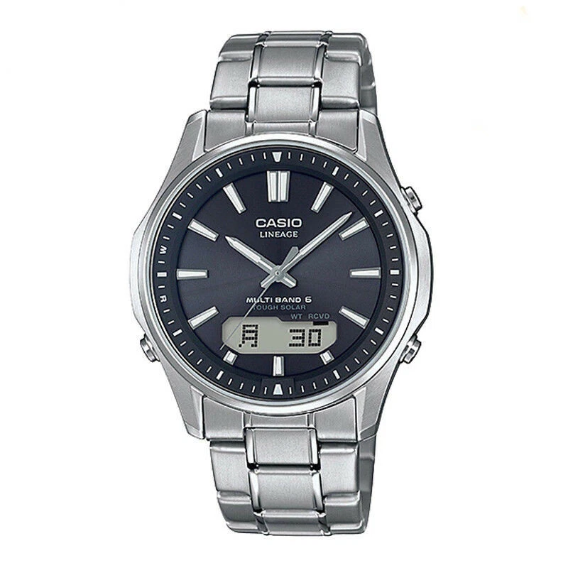Casio Lineage LCW M100TSE 1AJF Titanium Solar Analog Digital Men s
