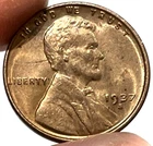1937 S United States Wheat Cent Coins San Francisco Mint Uncirculated